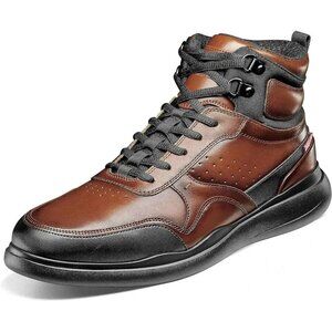 Stacy Adams Mayson Sneaker Boot Cognac Leather Lace Up High-Top Size 8 M NIB